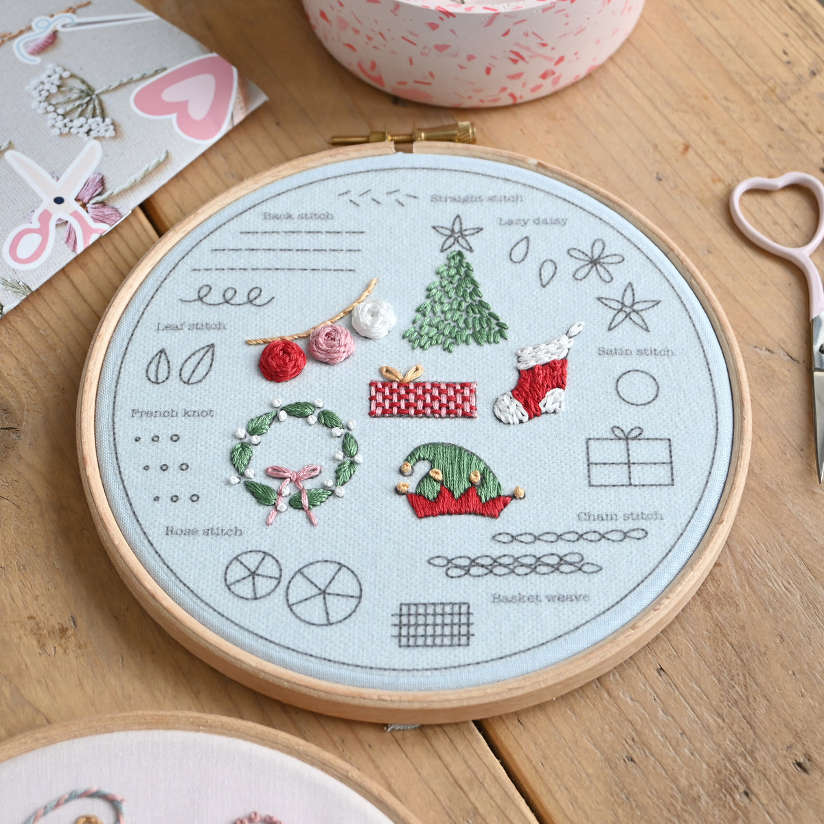 Christmas Beginner Embroidery Kit- Free UK Delivery