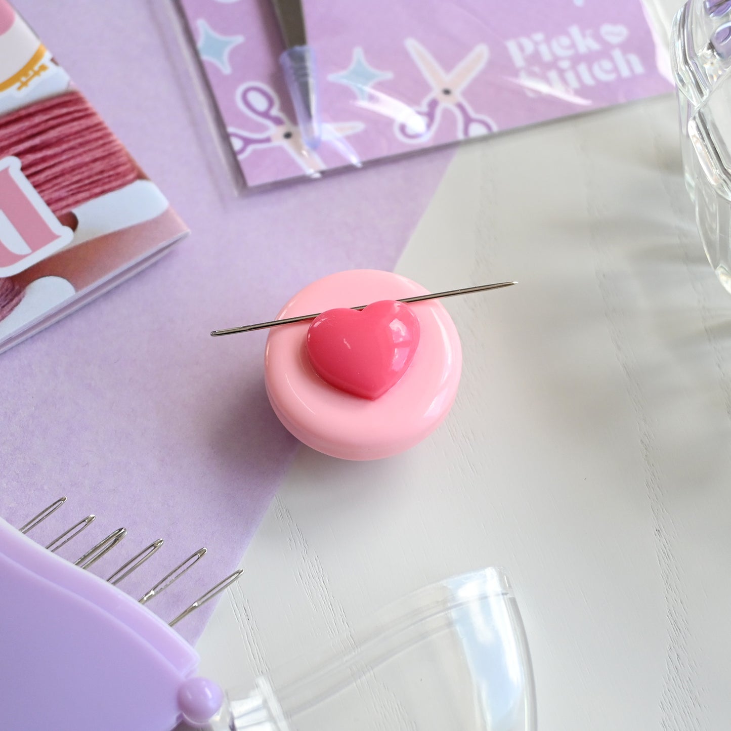 Colourful Heart Needle Minders