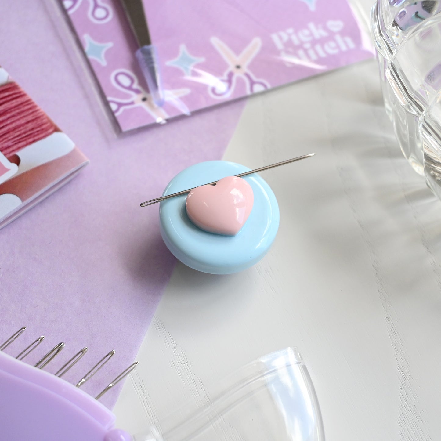 Colourful Heart Needle Minders