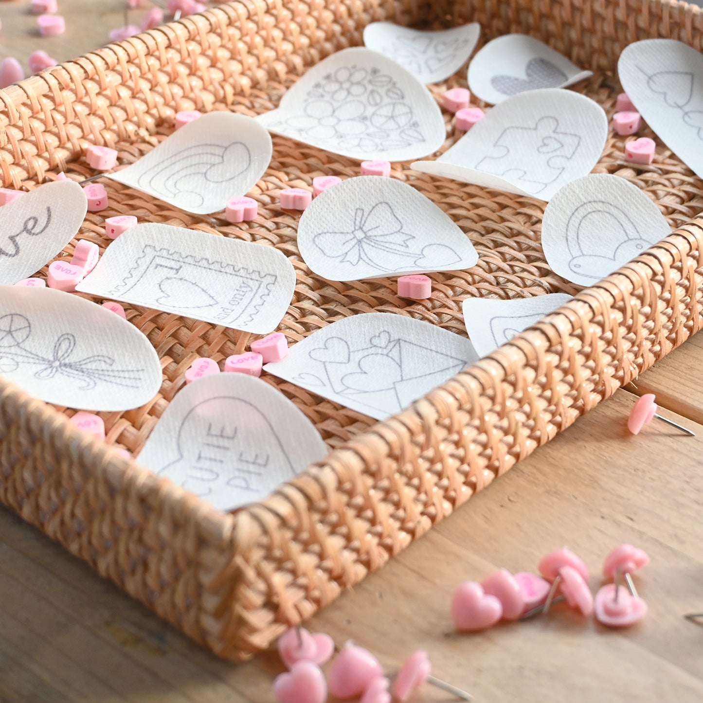 Valentine Stick and Stitch Patches - Free UK Delivery