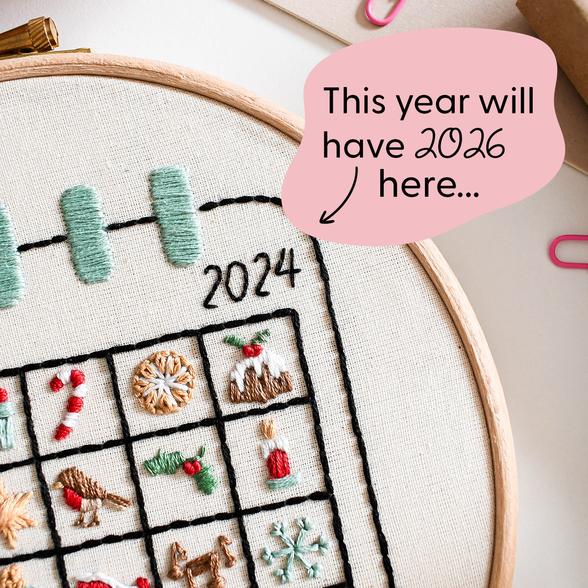 Embroidery Advent Calendar - Free UK Delivery