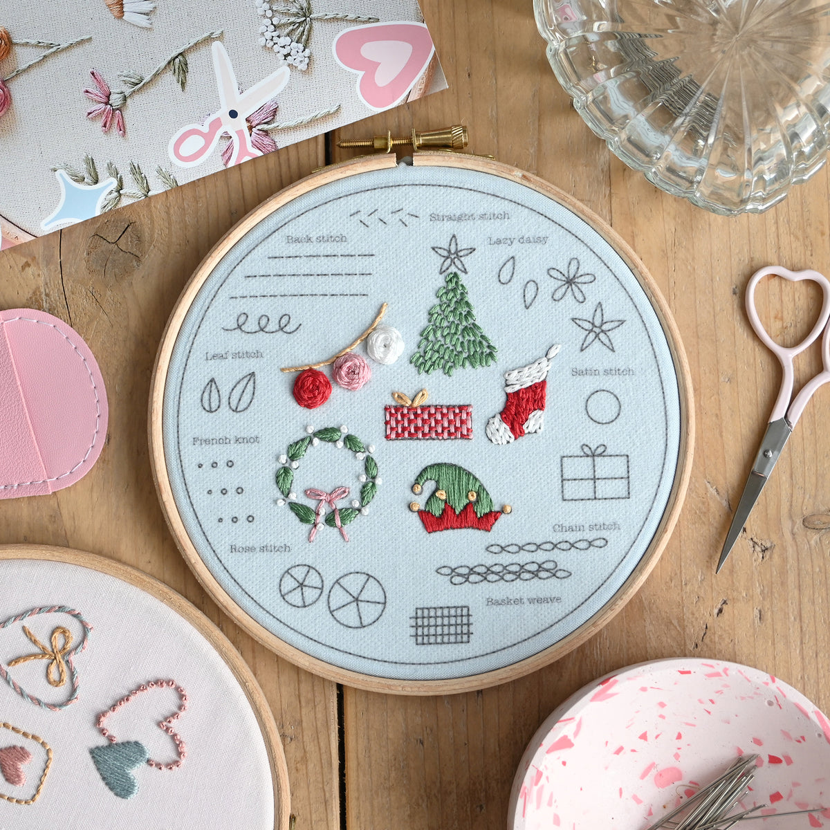 Christmas Beginner Embroidery Kit- Free UK Delivery