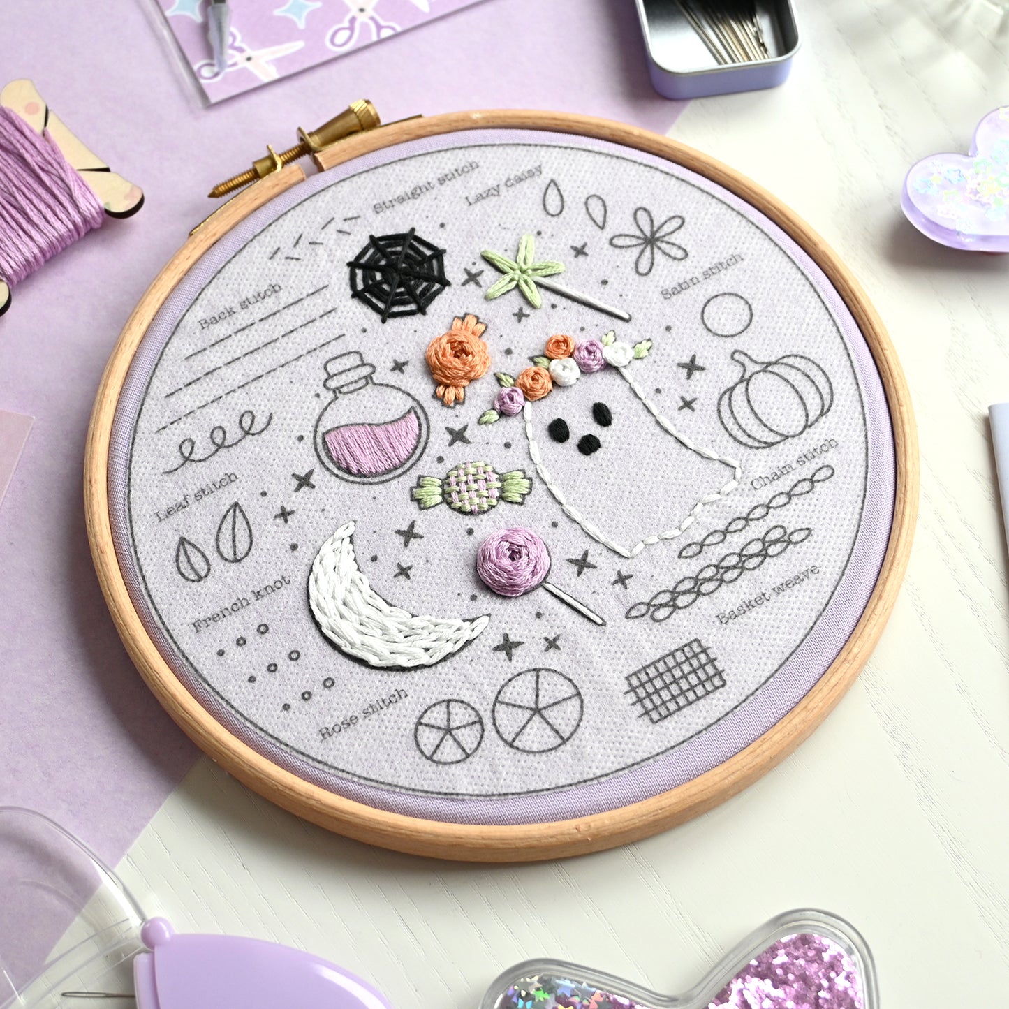 Beginner Embroidery Kit- Halloween - Free UK Delivery
