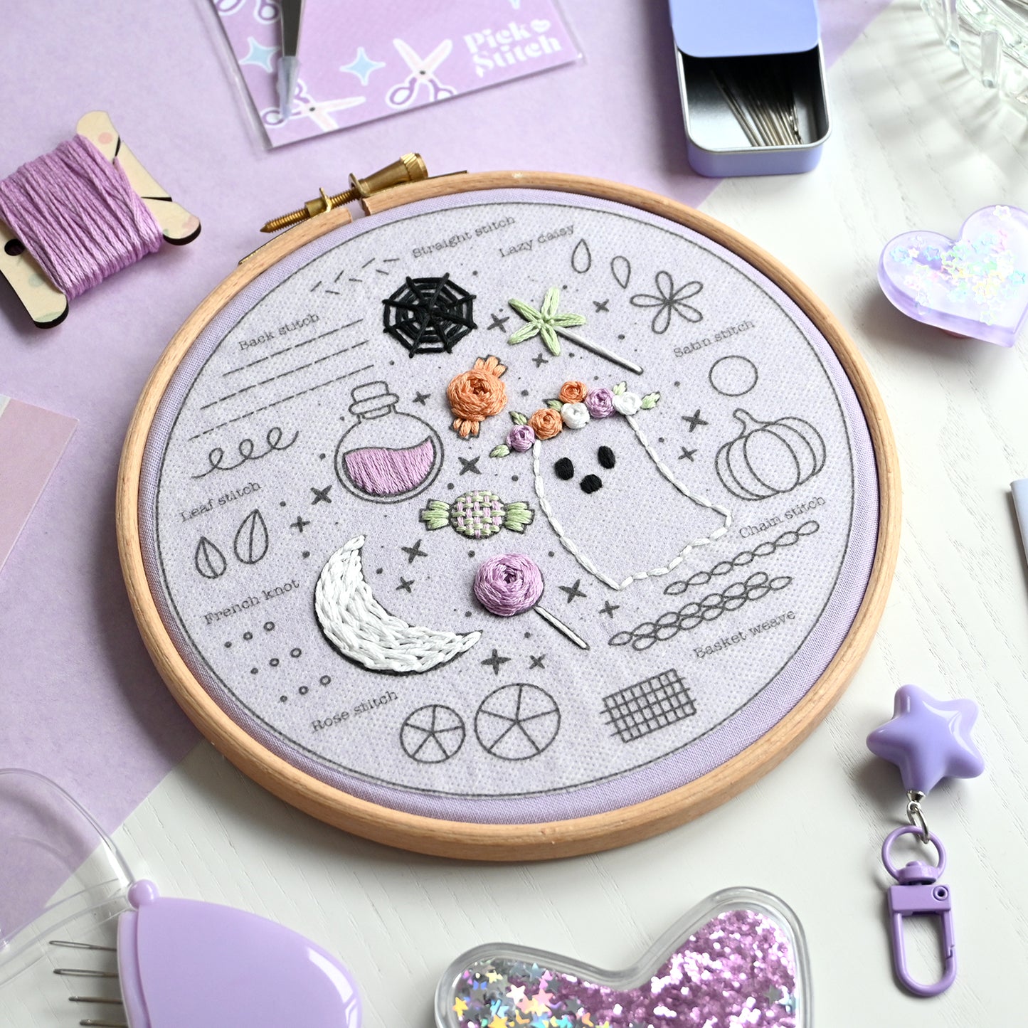 Beginner Embroidery Kit- Halloween - Free UK Delivery