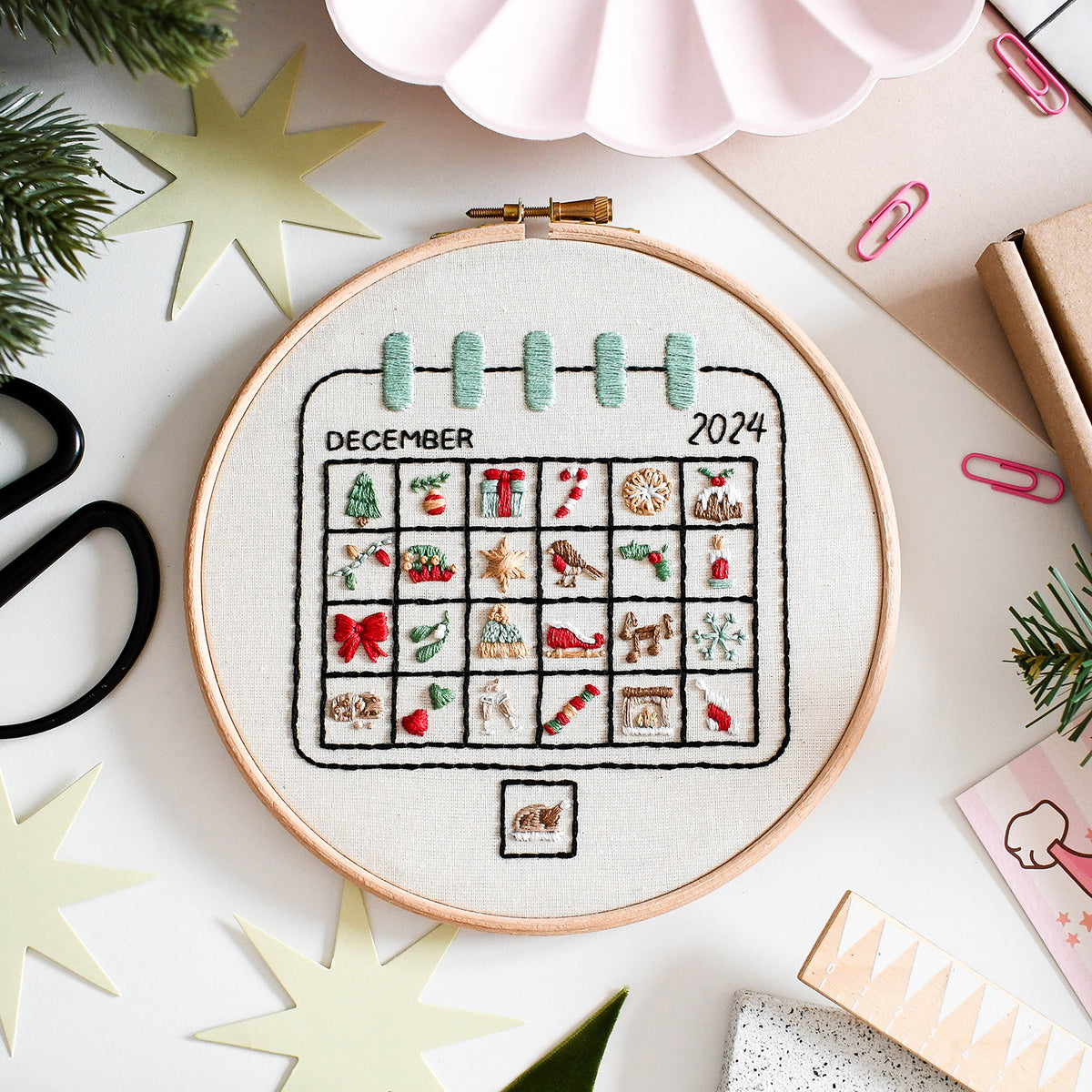 Embroidery Advent Calendar - Free UK Delivery
