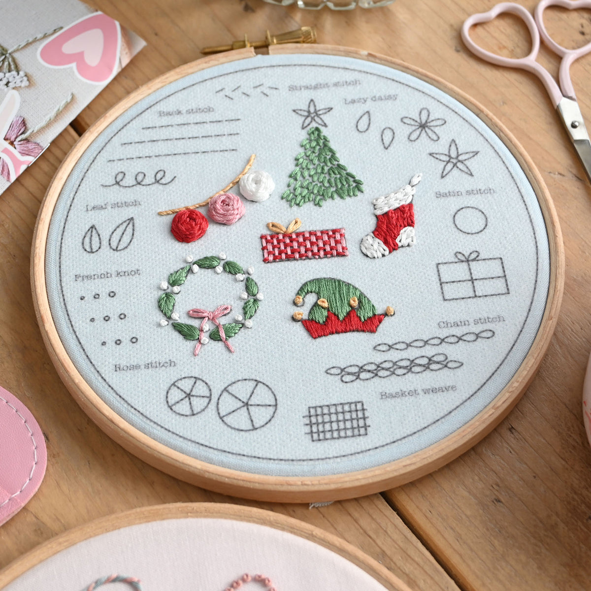 Christmas Beginner Embroidery Kit- Free UK Delivery
