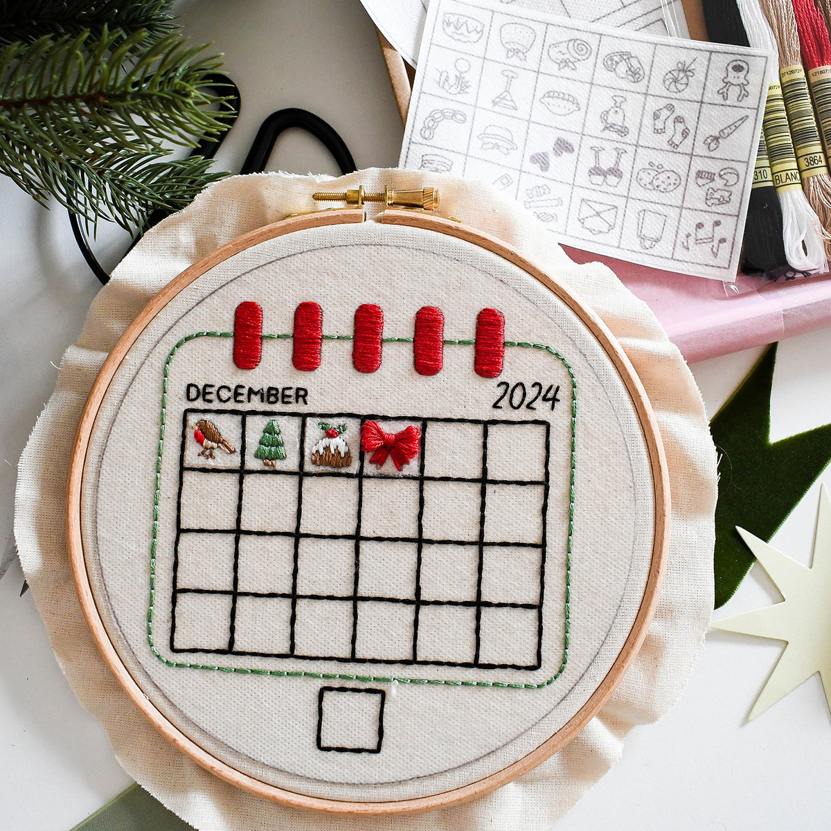 Embroidery Advent Calendar - Free UK Delivery