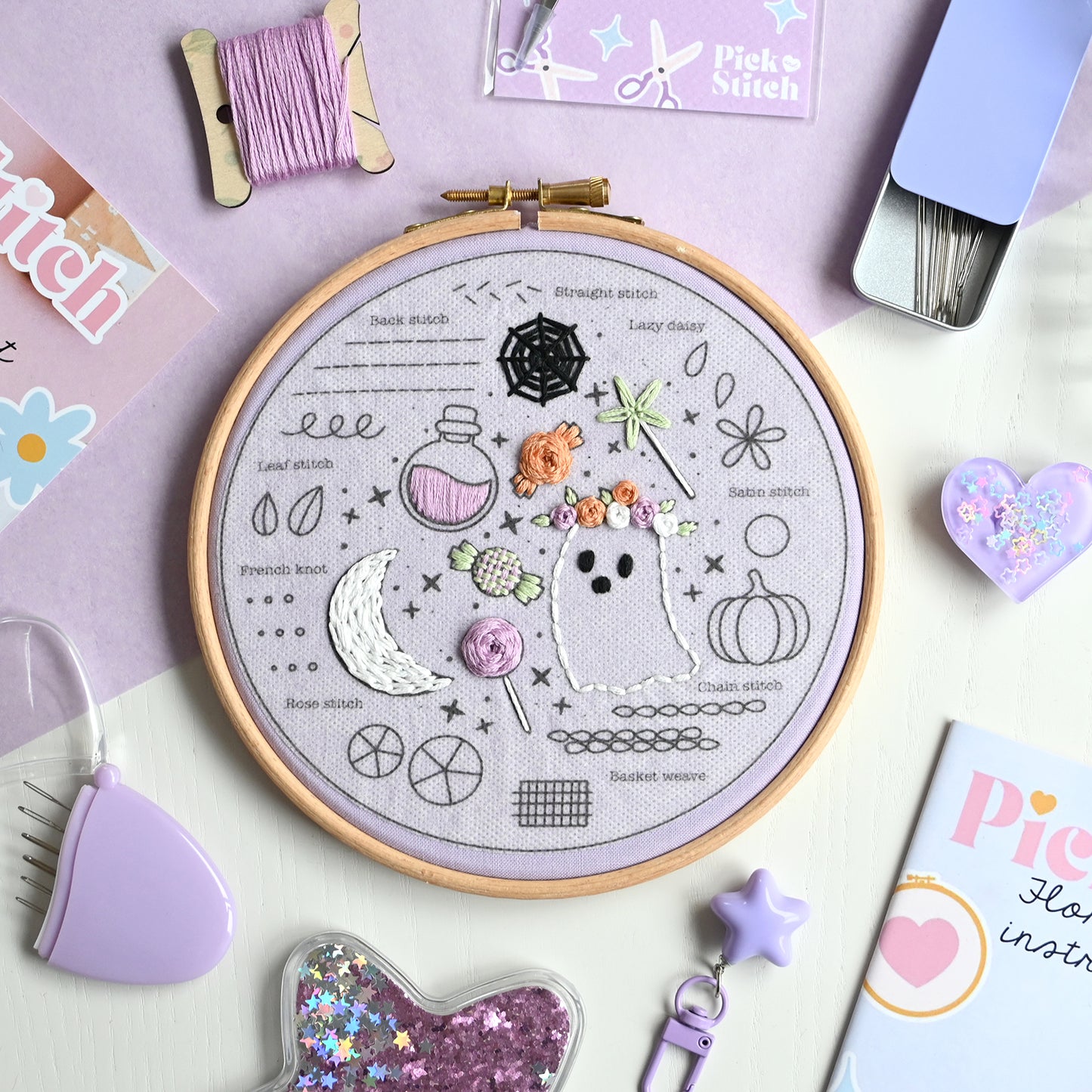 Beginner Embroidery Kit- Halloween - Free UK Delivery