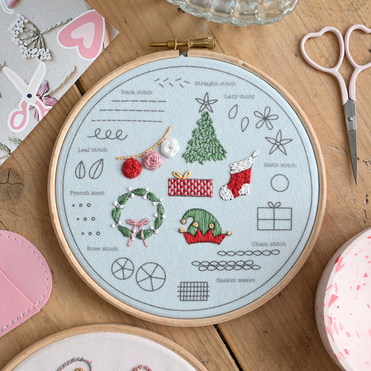 Christmas Beginner Embroidery Kit- Free UK Delivery