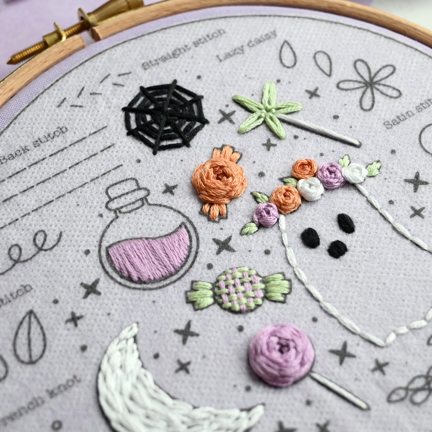 Beginner Embroidery Kit- Halloween - Free UK Delivery