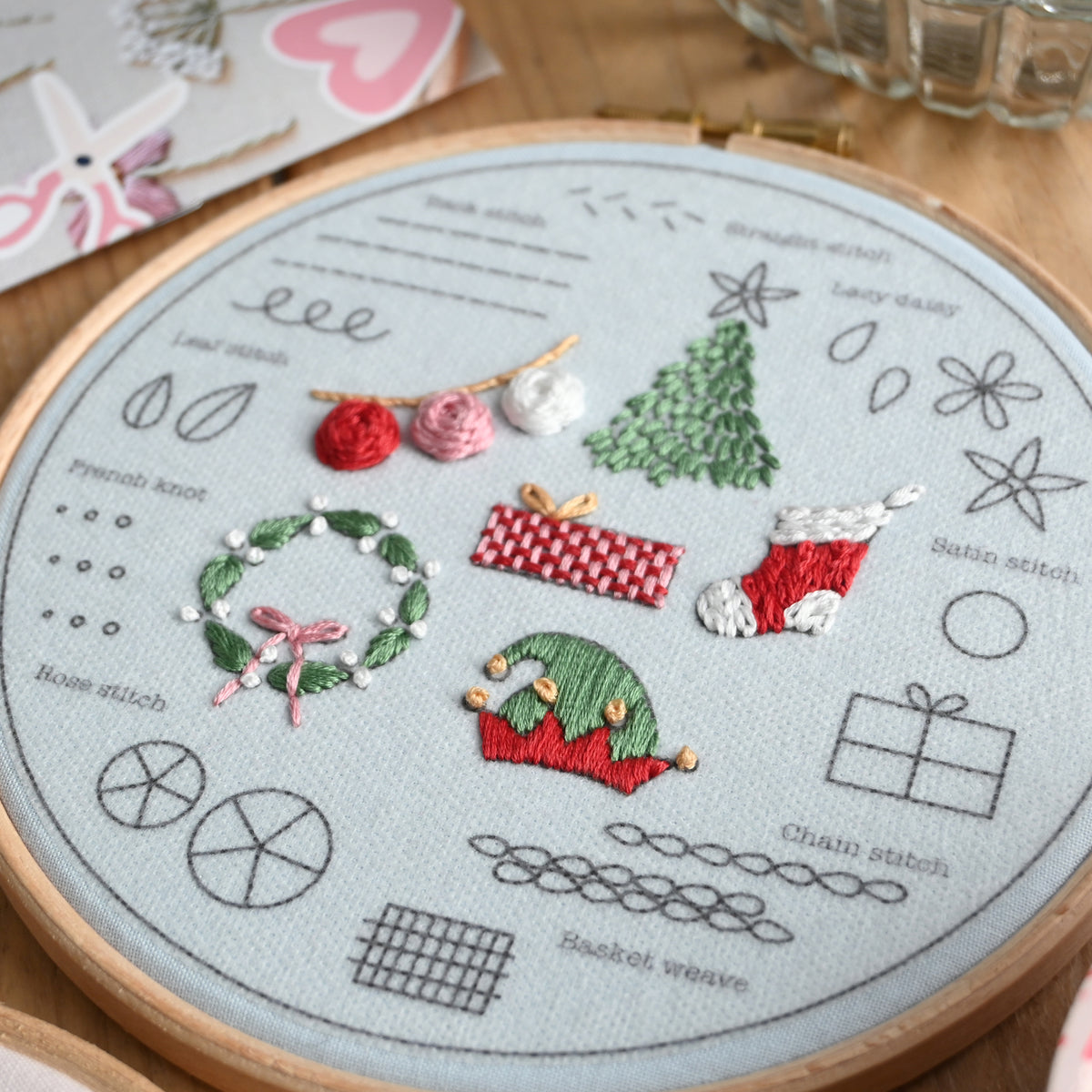 Christmas Beginner Embroidery Kit- Free UK Delivery