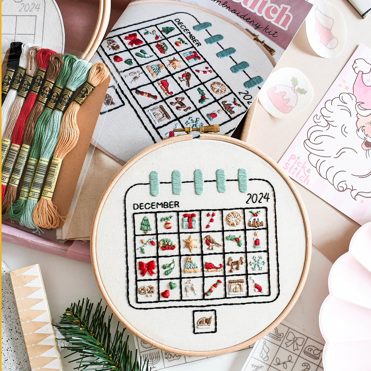 Embroidery Advent Calendar - Free UK Delivery