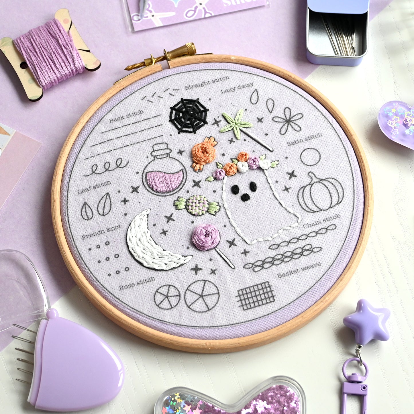 Beginner Embroidery Kit- Halloween - Free UK Delivery