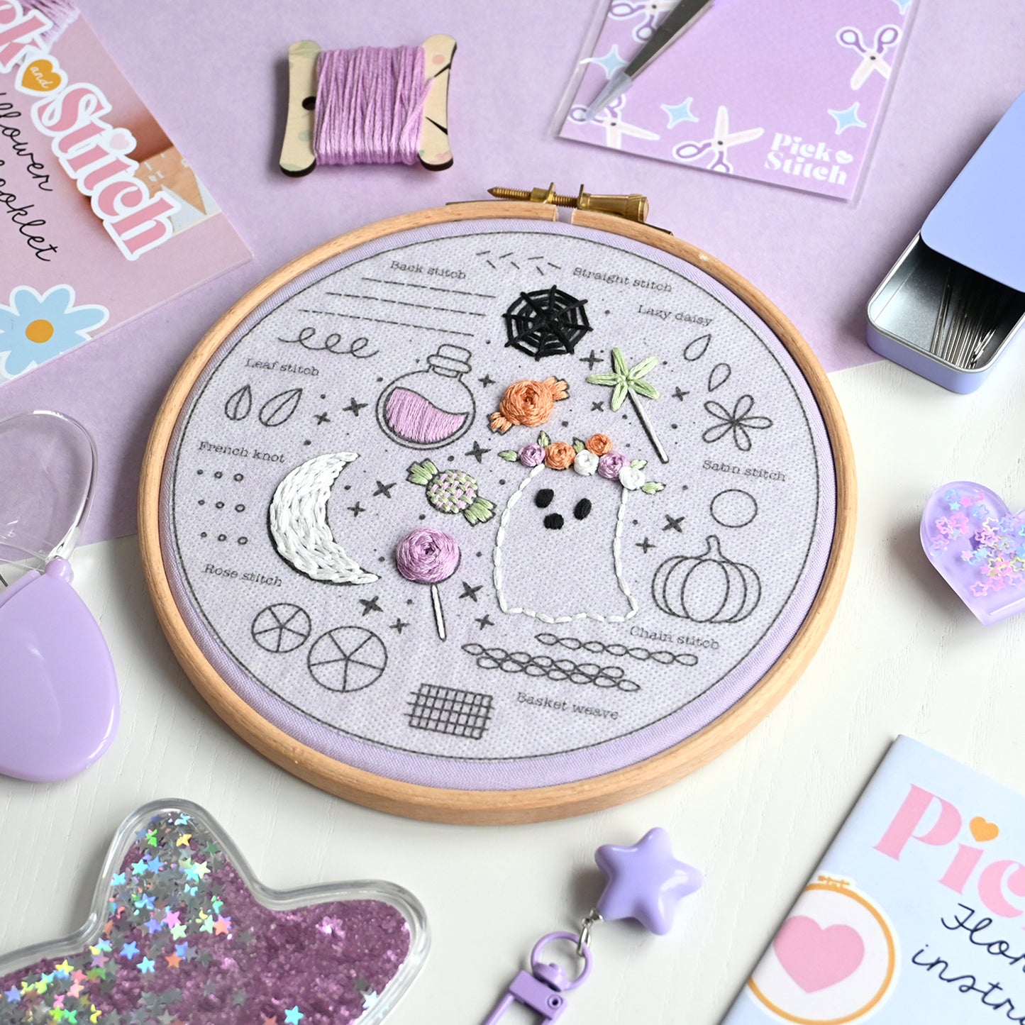 Beginner Embroidery Kit- Halloween - Free UK Delivery