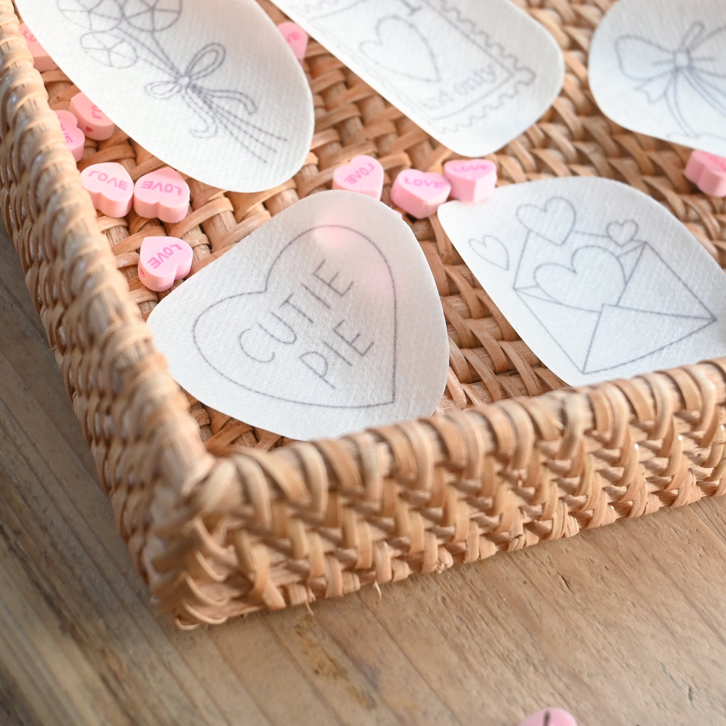 Valentine Stick and Stitch Patches - Free UK Delivery